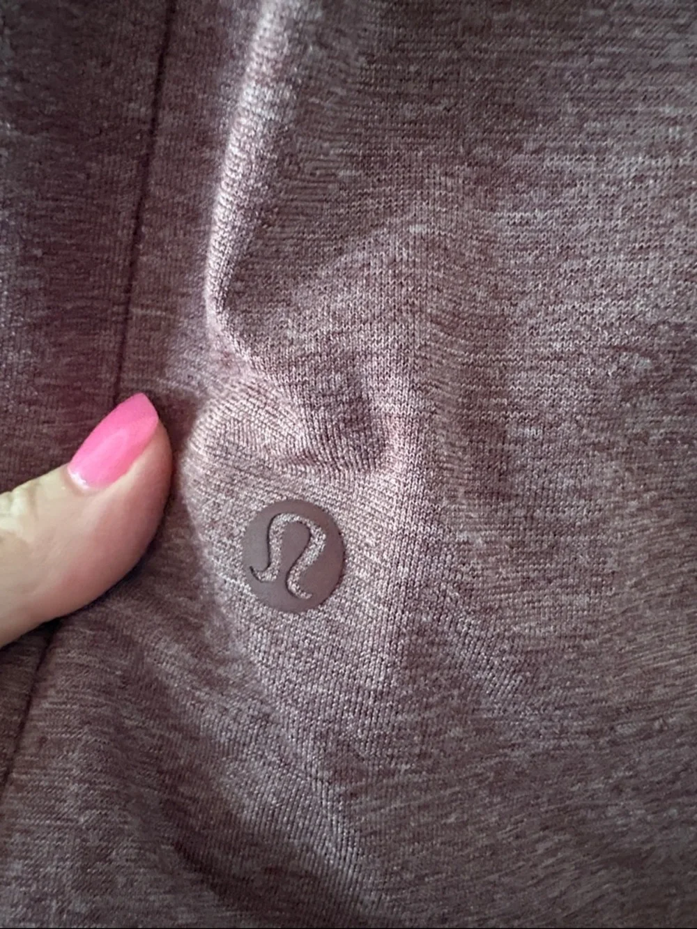 Lululemon Evolution Polo Heathered Smoky Red Purple Medium or Large Slim